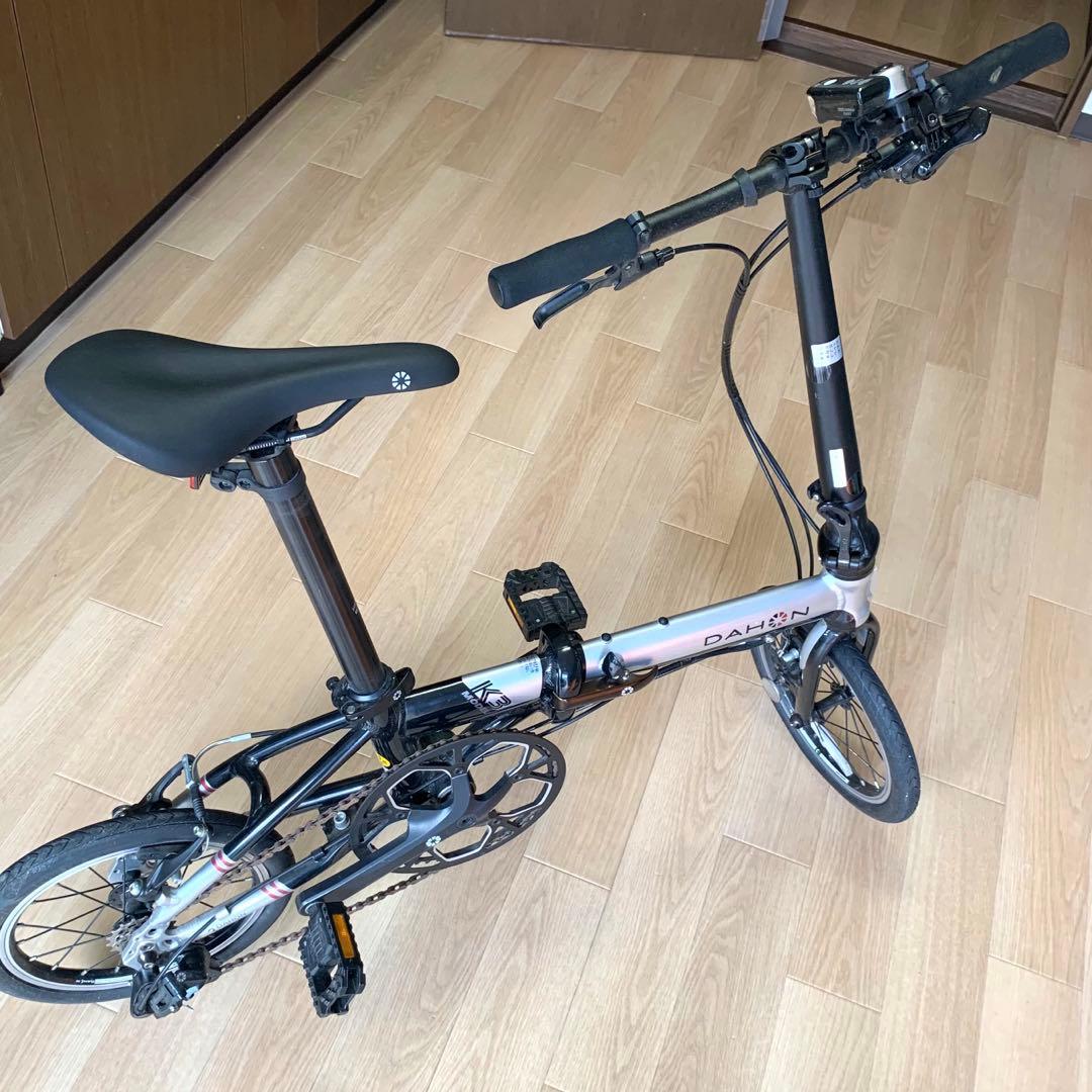 【最終価格】ダホンK3 シルバー 折りたたみ軽量自転車