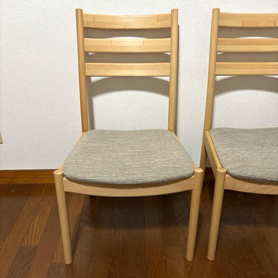 【美品】ニトリ ダイニングチェア C-07 ２脚セット