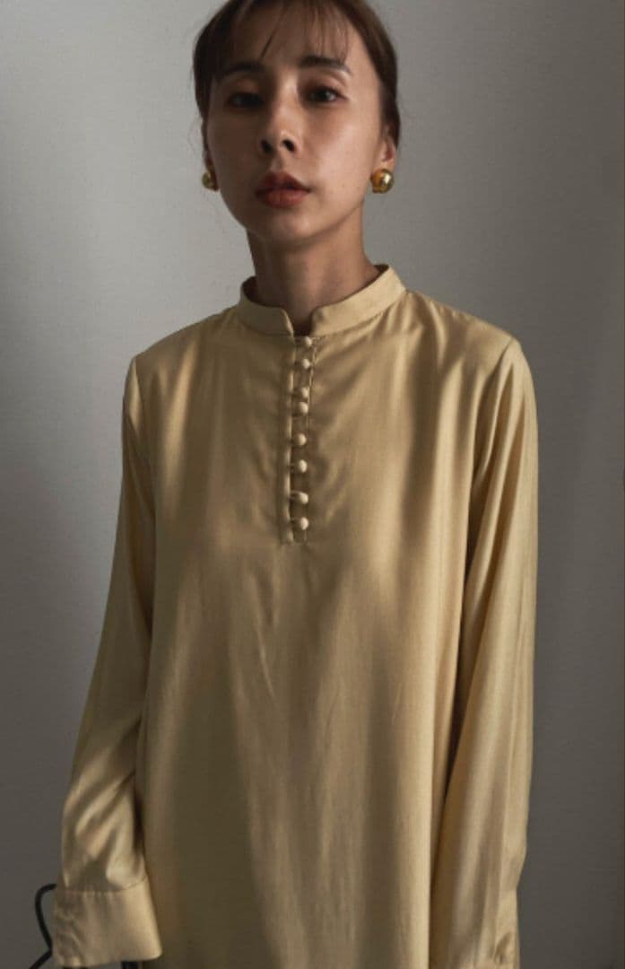 新品タグ付き 3箇所汚れあり AMERI UNDULATE VEIL DRESS