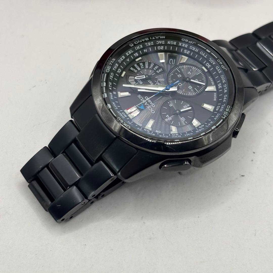稼働品☆　CASIOカシオ　OCEANUSオシアナス　電波ソーラー　メンズ腕時計