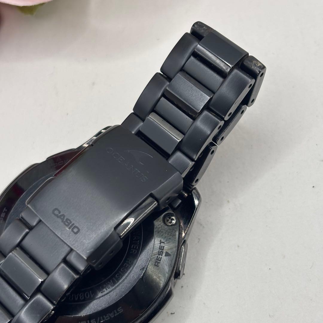 稼働品☆　CASIOカシオ　OCEANUSオシアナス　電波ソーラー　メンズ腕時計