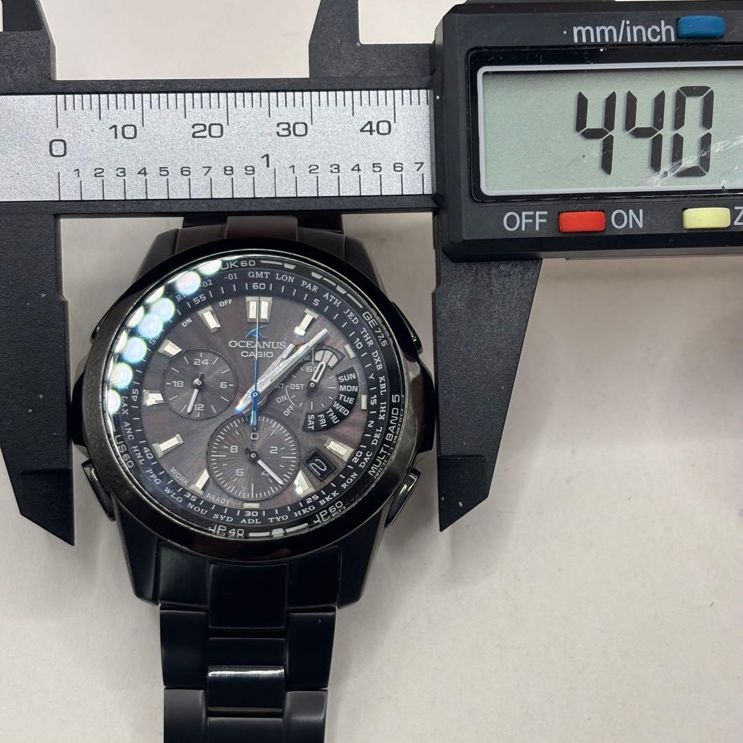 稼働品☆　CASIOカシオ　OCEANUSオシアナス　電波ソーラー　メンズ腕時計