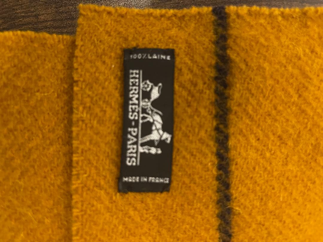 HERMES ストライプマフラー