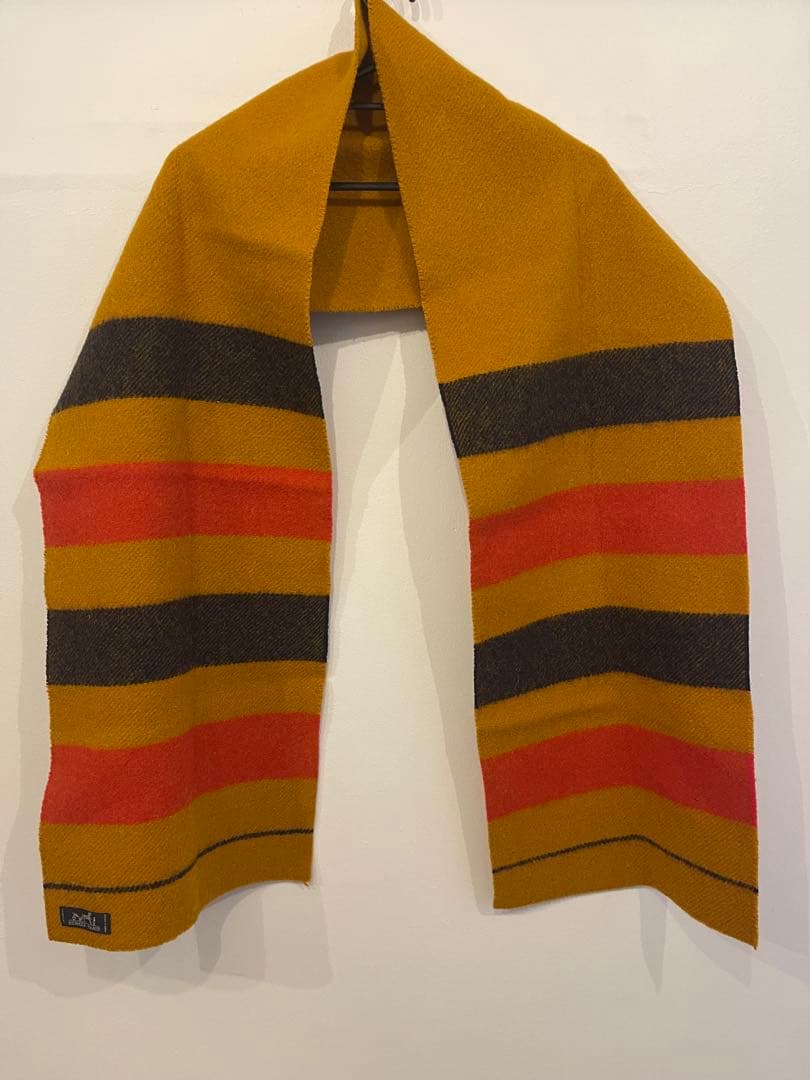 HERMES ストライプマフラー