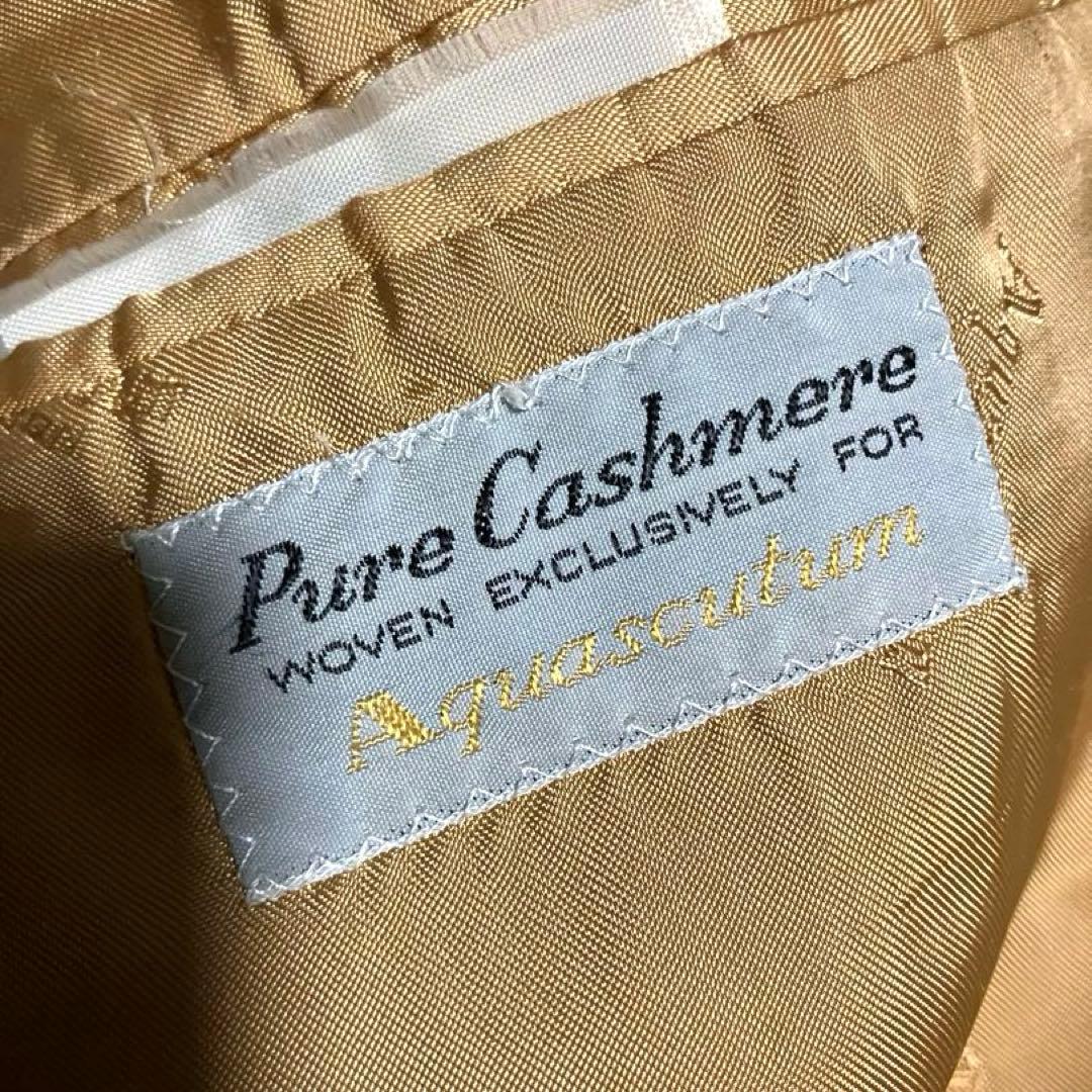 80s 英国製 カシミア 100% Aquascutum テーラードジャケット