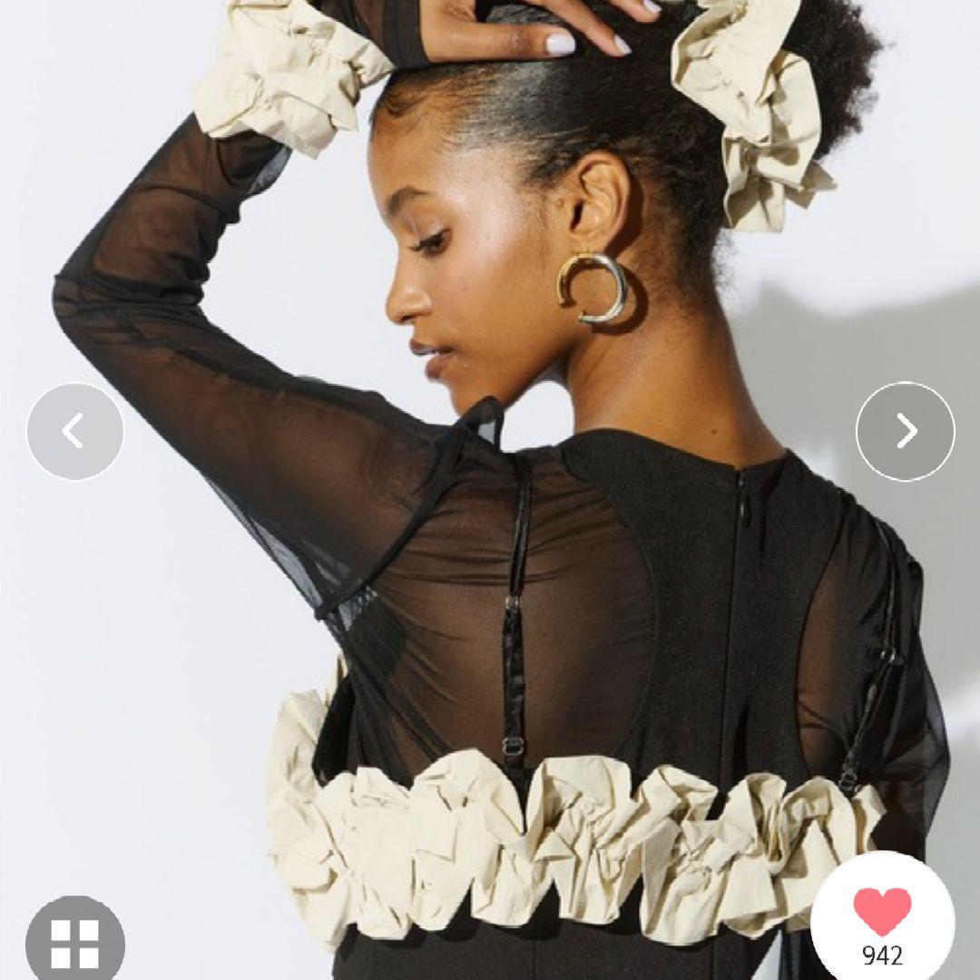 【ANDRESD】 3点セット ラッフルビスチェ パンツドレス 結婚式