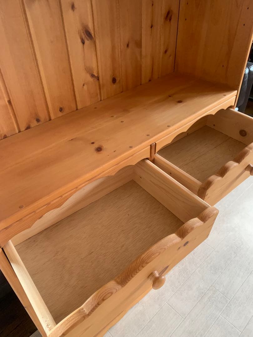 カントリー　木製　ハート♪ オープンシェルフ　パイン材