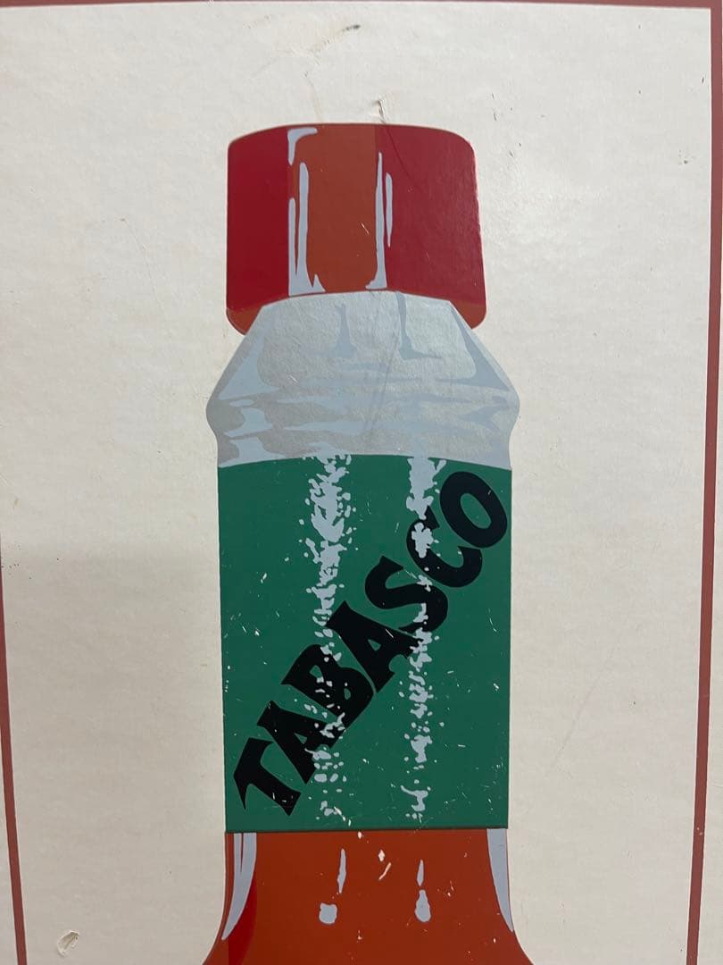 【入手困難・極美品】タバスコ デザインアートパネル インテリア雑貨 壁掛け 置物