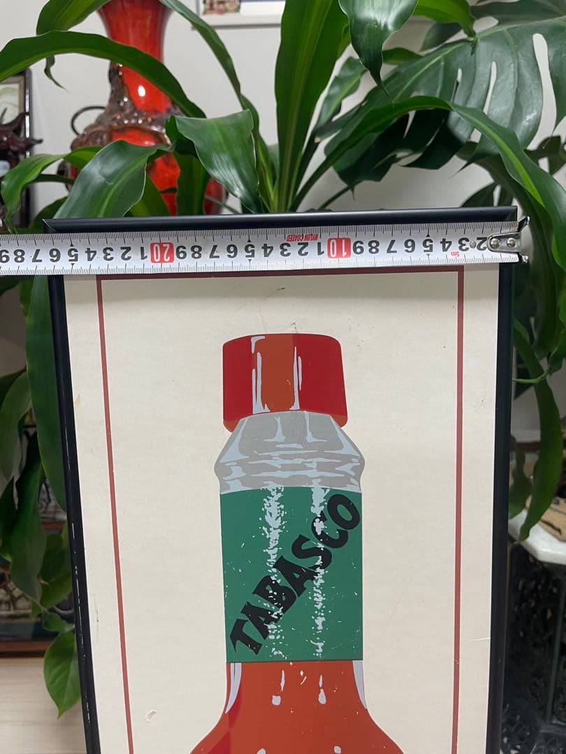 【入手困難・極美品】タバスコ デザインアートパネル インテリア雑貨 壁掛け 置物