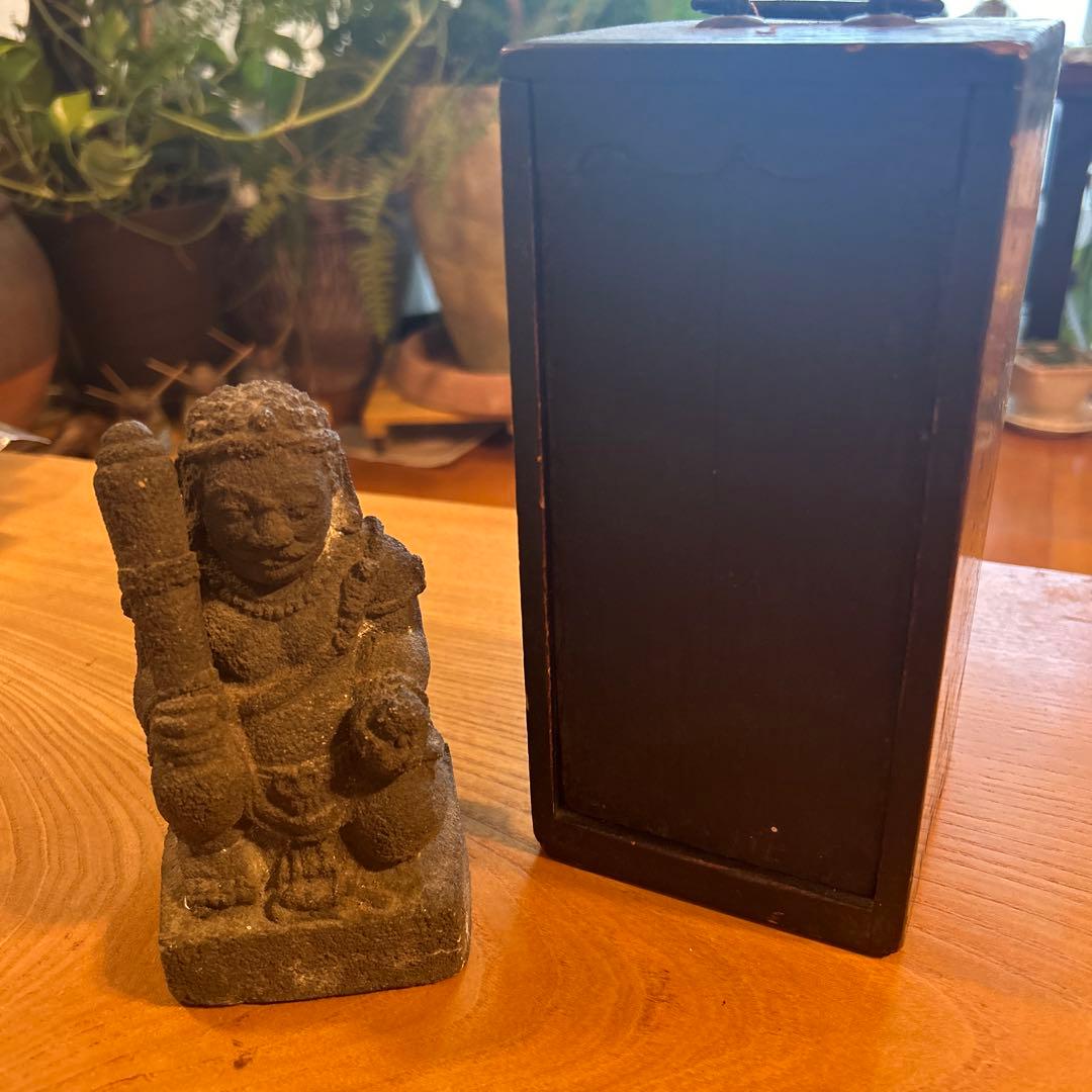 石仏 箱入り antique 神像