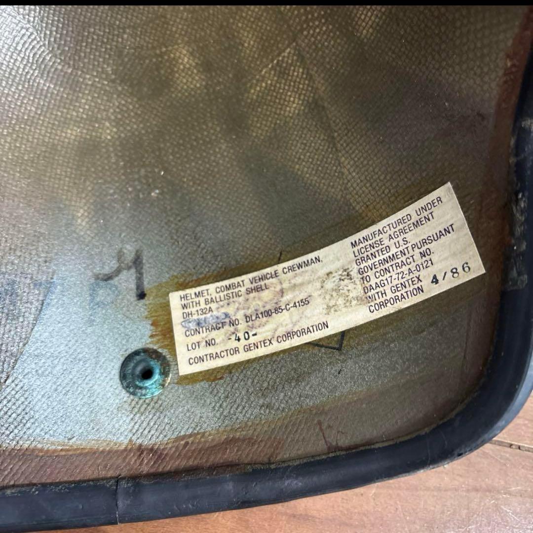 米軍　実物　GENTEX CVC タンカース　ヘルメット　MEDIUM 送料無料