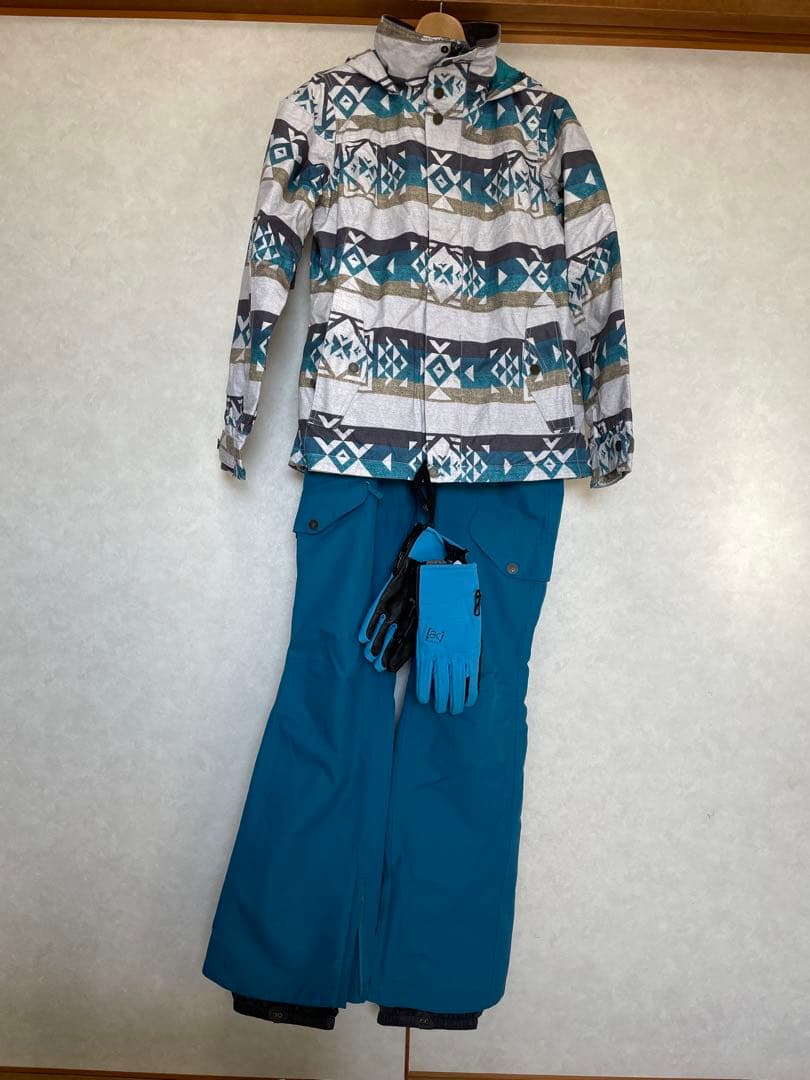 BURTON スノーボードウェアセット M グローブ付き