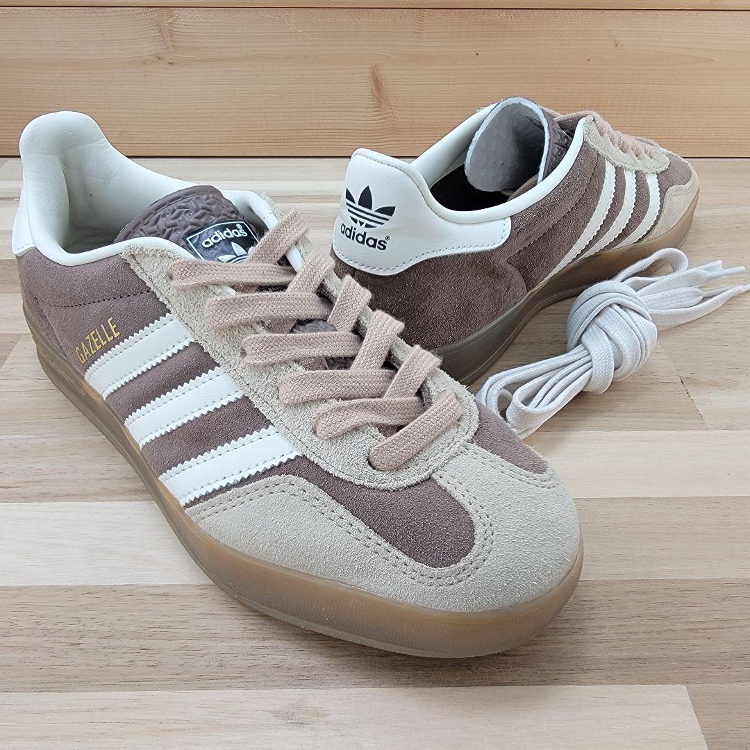 アディダス ガゼル インドア ブラウン 茶 22.5cm