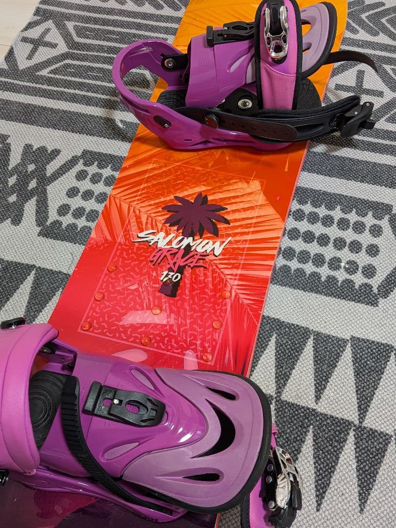Salomon スノーボード130cmELANバインディング　キッズ　レディース