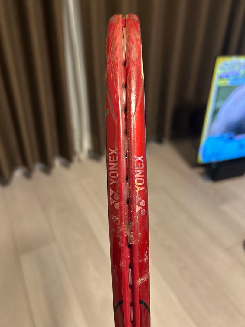 YONEX 硬式テニスラケット レッド/ホワイト　2本セット