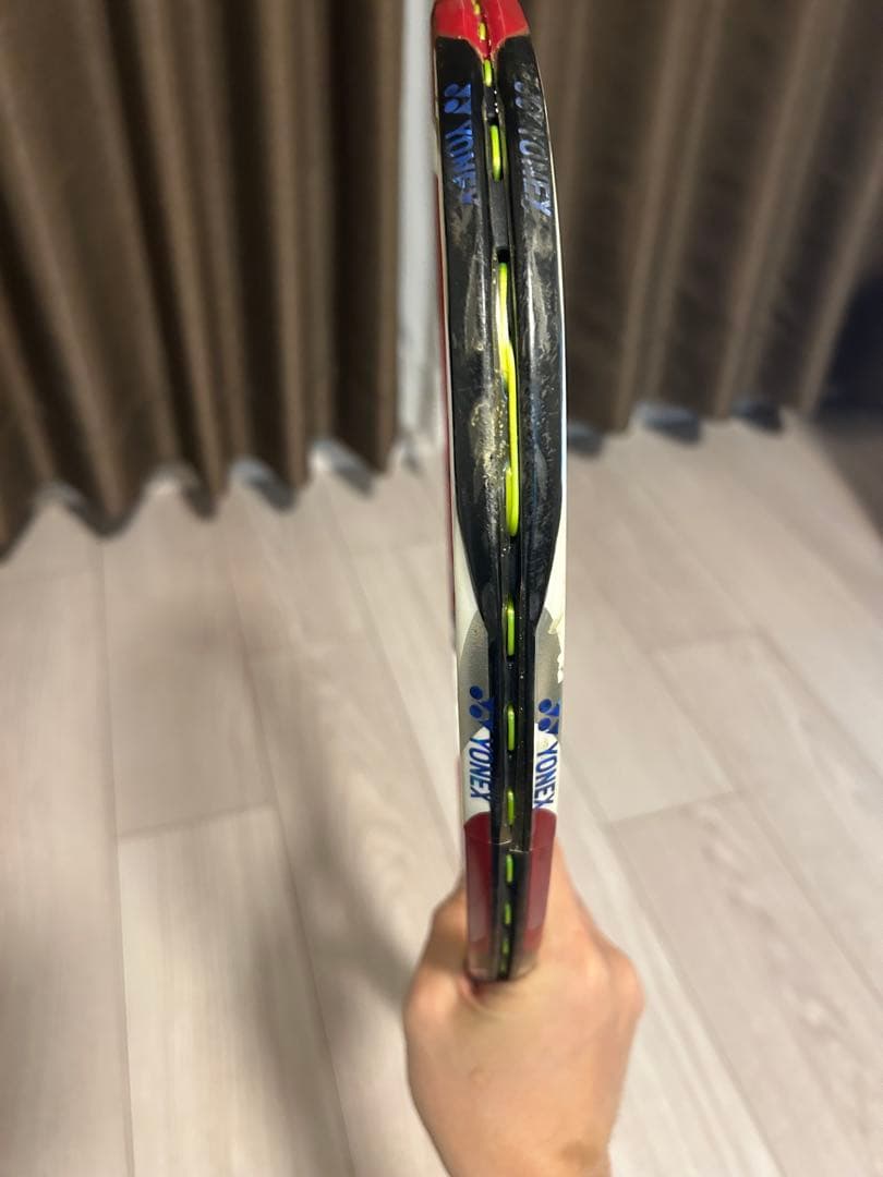 YONEX 硬式テニスラケット レッド/ホワイト　2本セット