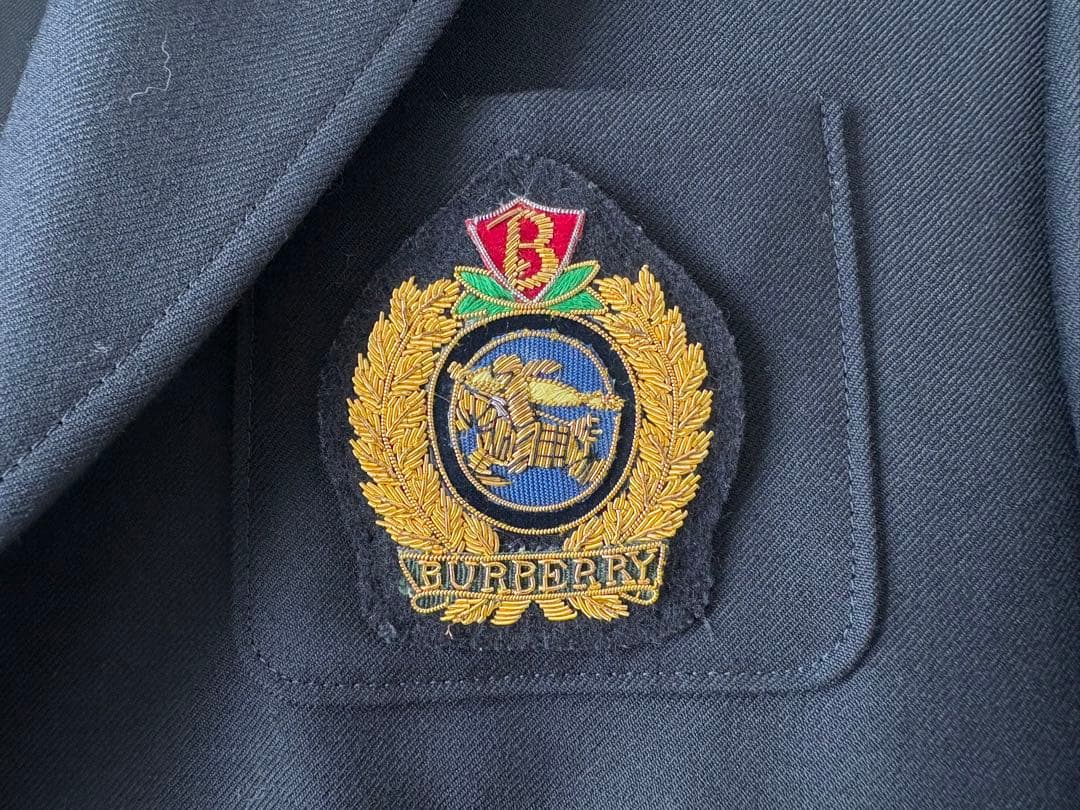 【美品】BURBERRY ネイビー ブレザー ジャケット 170A