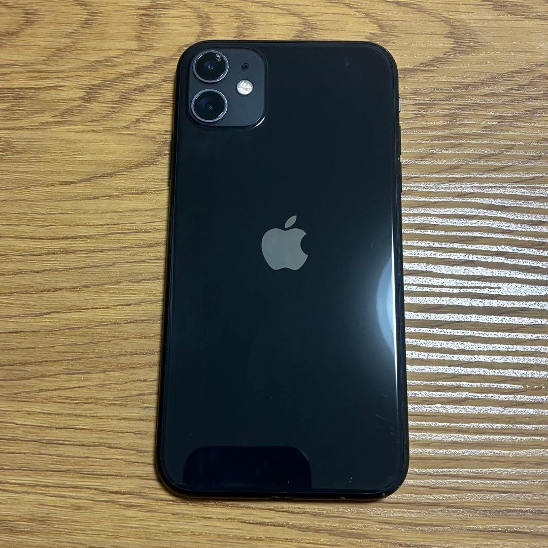 iPhone11 128GB ブラック【ガラスフィルム・ライトニングケーブル付】