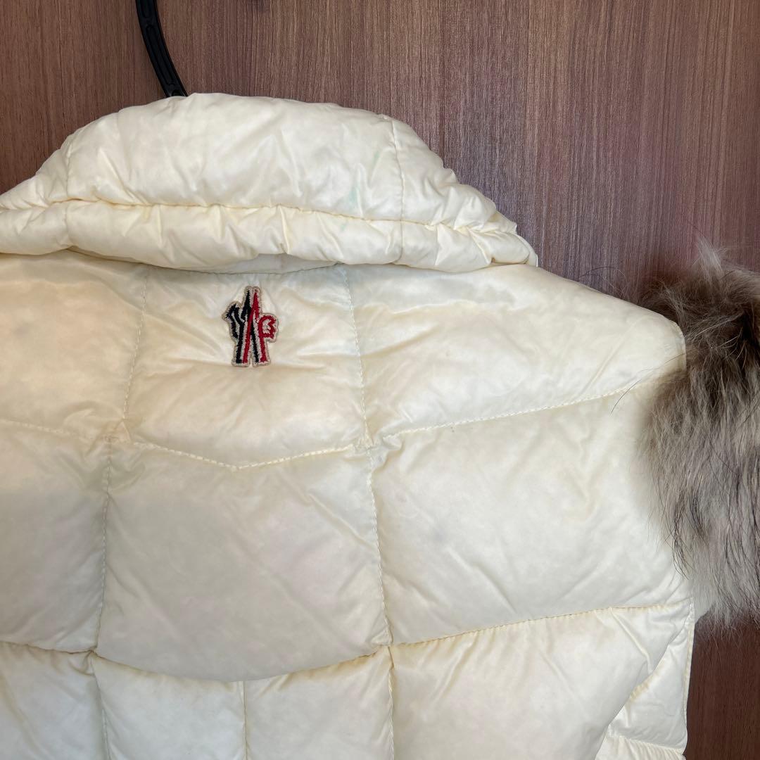 OBABAモンクレールレディース ダウンベスト ファー付き