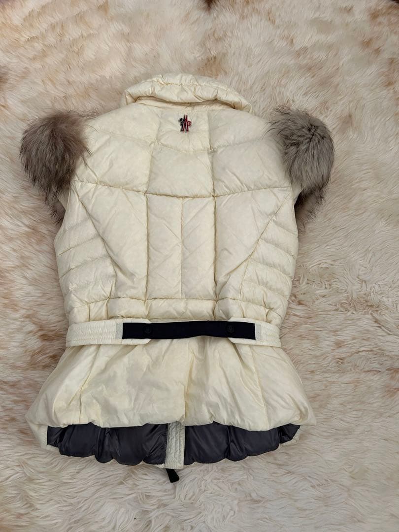 OBABAモンクレールレディース ダウンベスト ファー付き