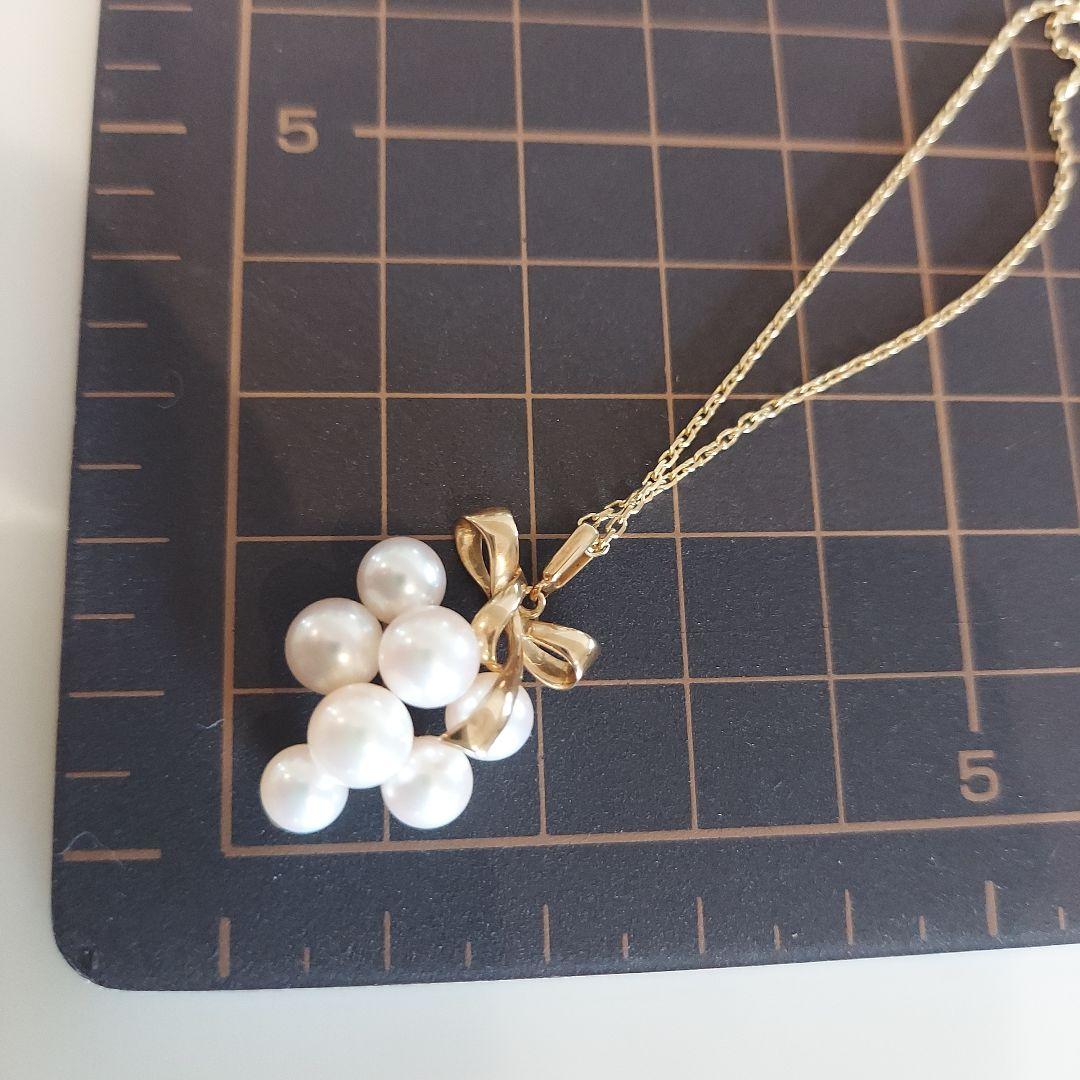 MIKIMOTO　パールリボンデザインネックレス