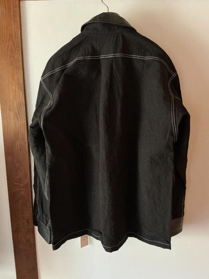 25AW ANSNAM レザー切り替えジャケット アンスナム