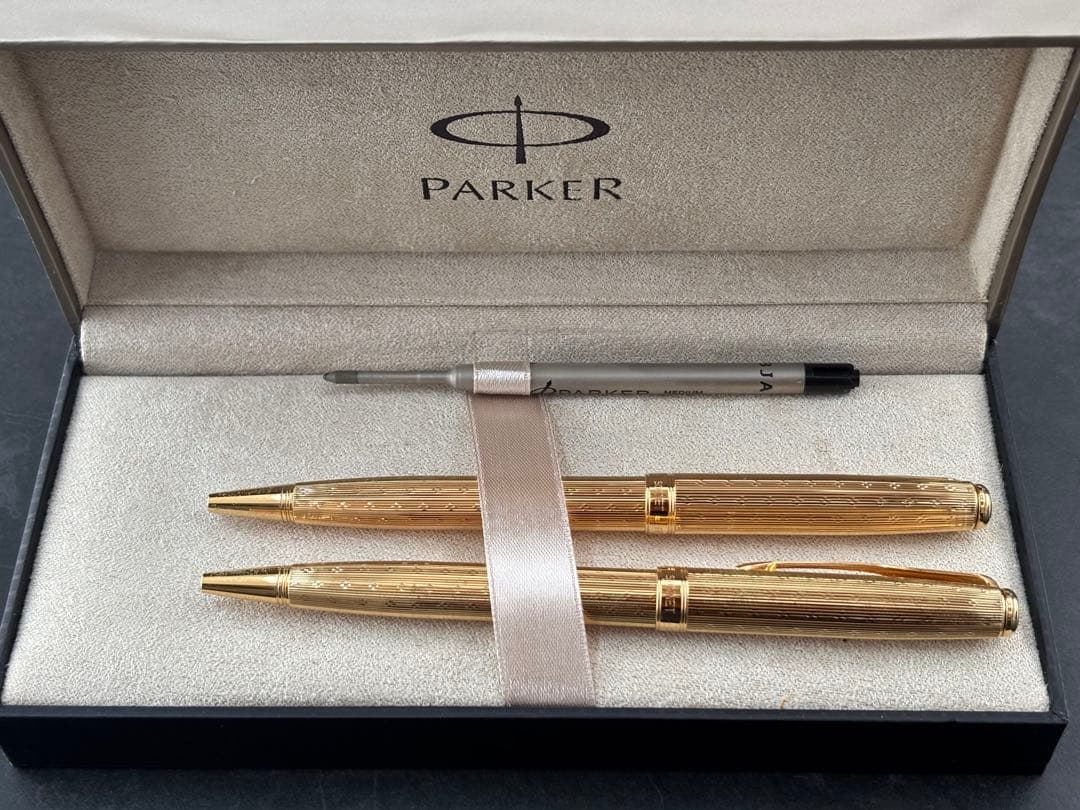 Parker ボールペン 2本セット ゴールド ケース付き