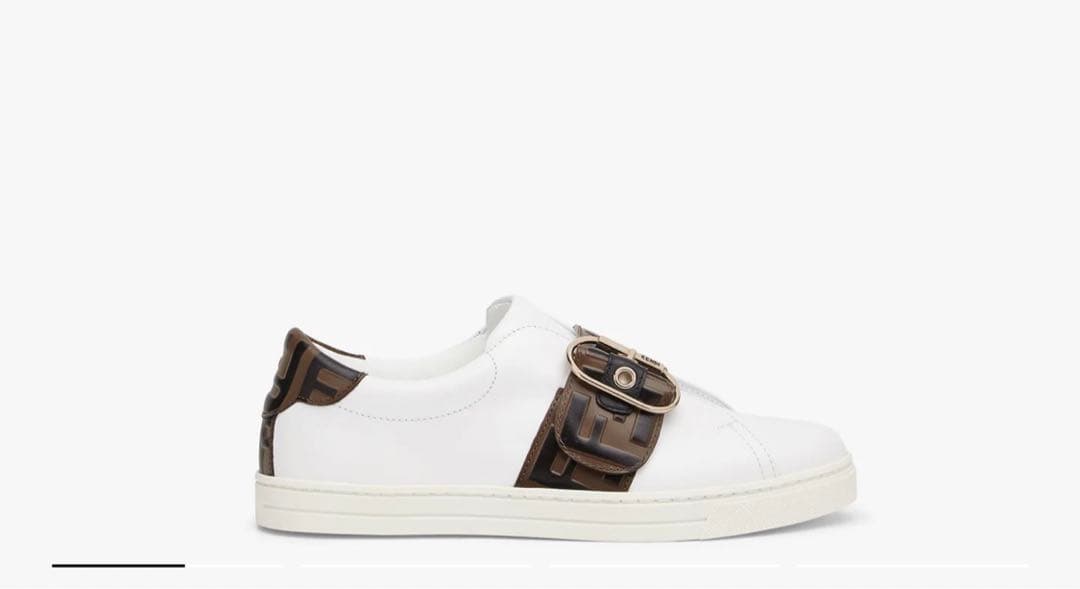FENDI シグネチャー ホワイトレザー スニーカー