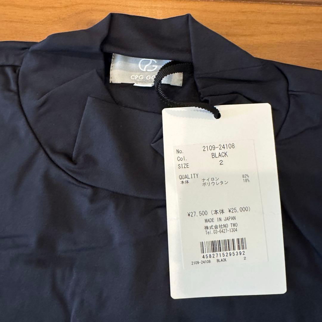 CPG GOLF ブラック ショートスリーブシャツ サイズ2