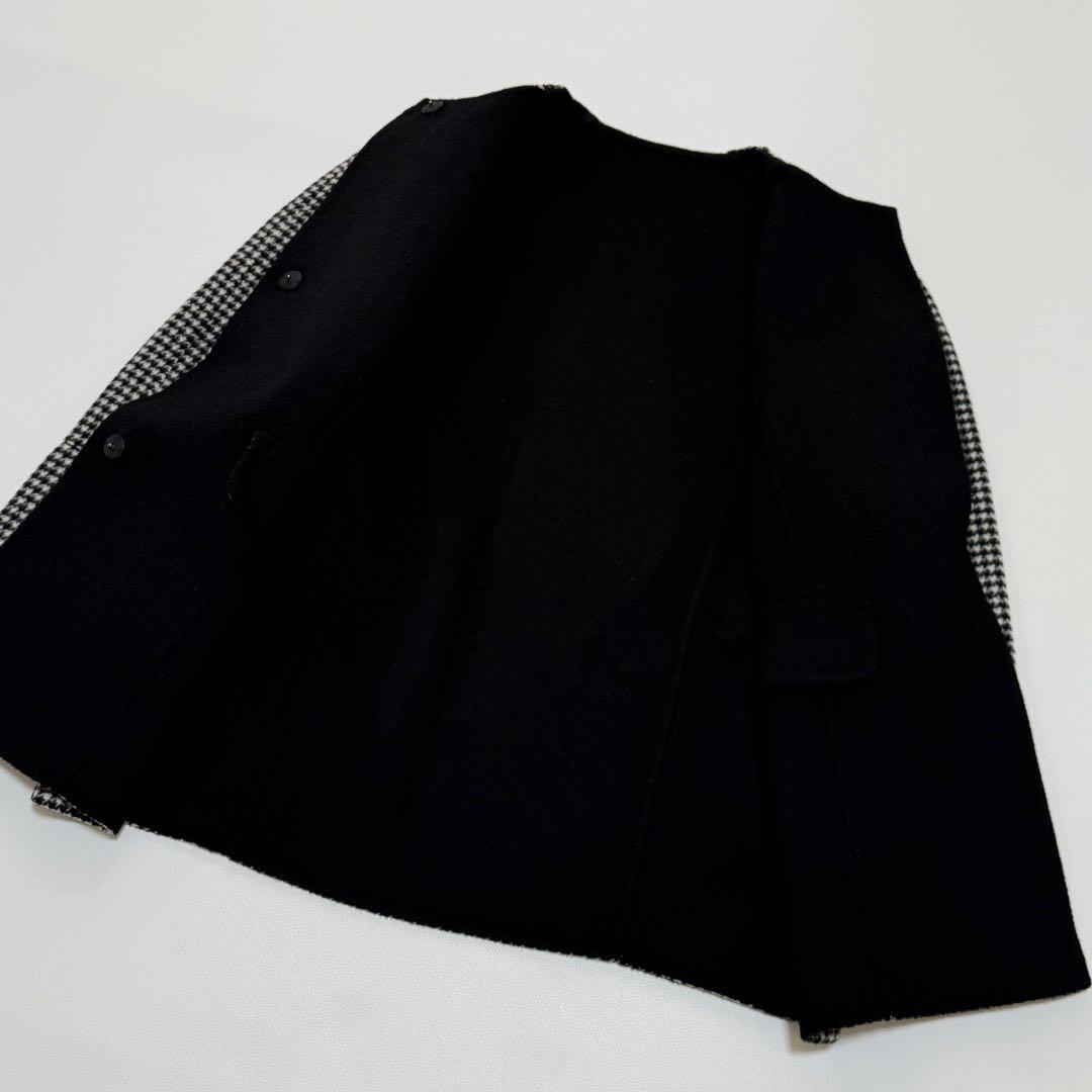 美品 24AWトゥモローランド スーパーダブルフェイス リバーシブルコート 36