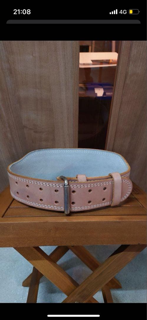 ゴールドジム【ＥＸレザーベルト】Ｍサイズ