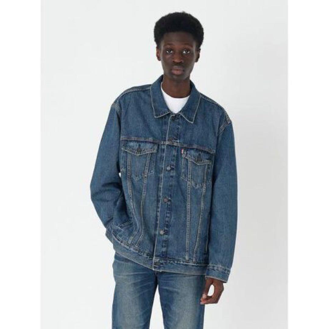 Levi'sリラックスフィットトラッカージャケット インディゴブルー XLサイズ