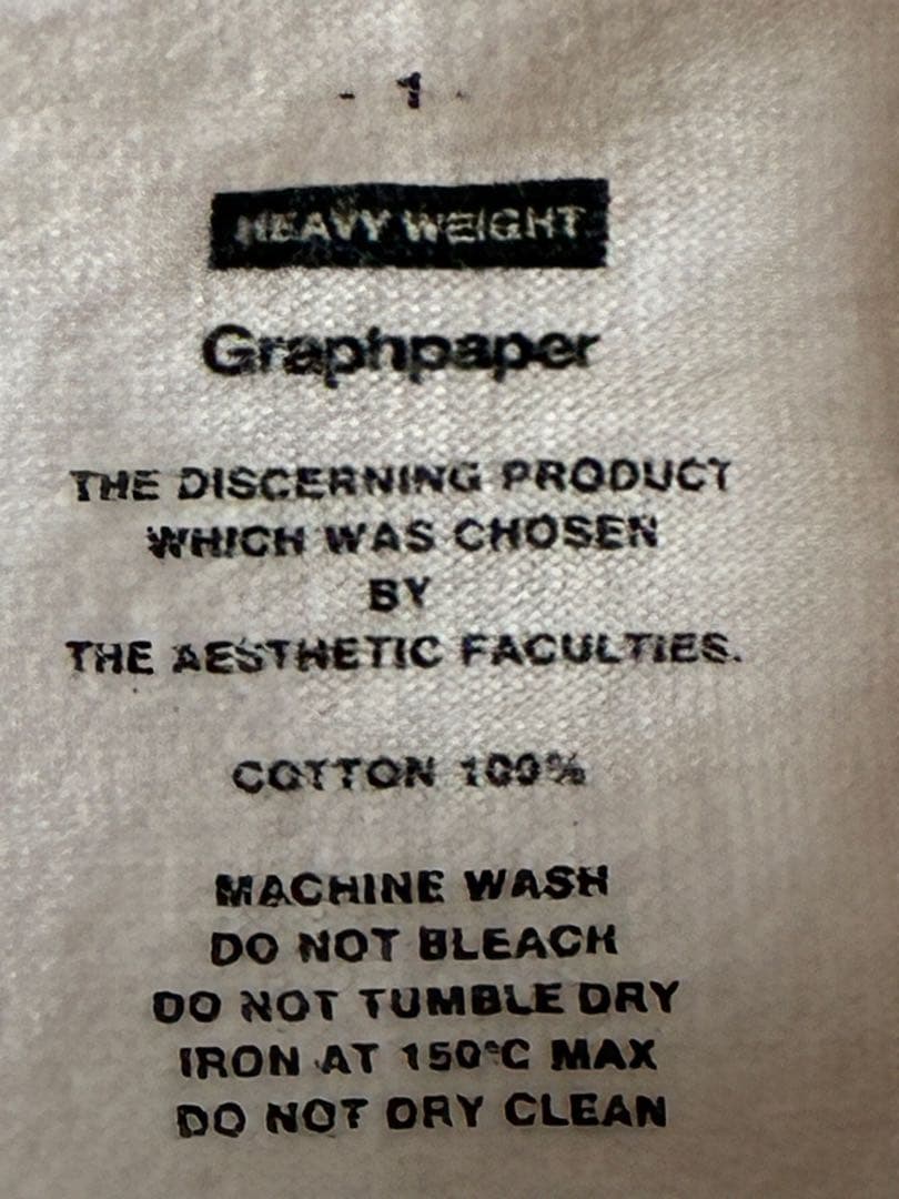 グラフペーパー　HEAVY WEIGHT L/S OVERSIZED TEE