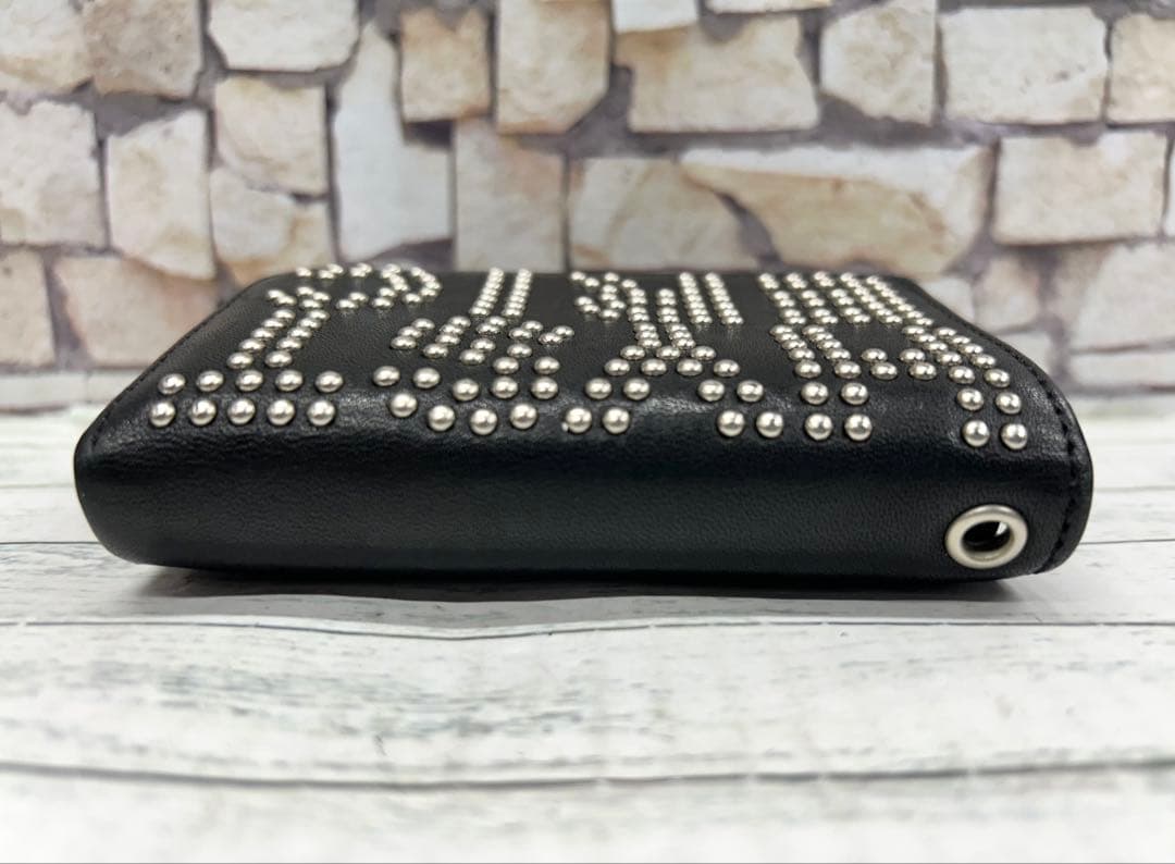 HYSTERIC GLAMOUR ロゴスタッズ 三つ折りウォレット　6932