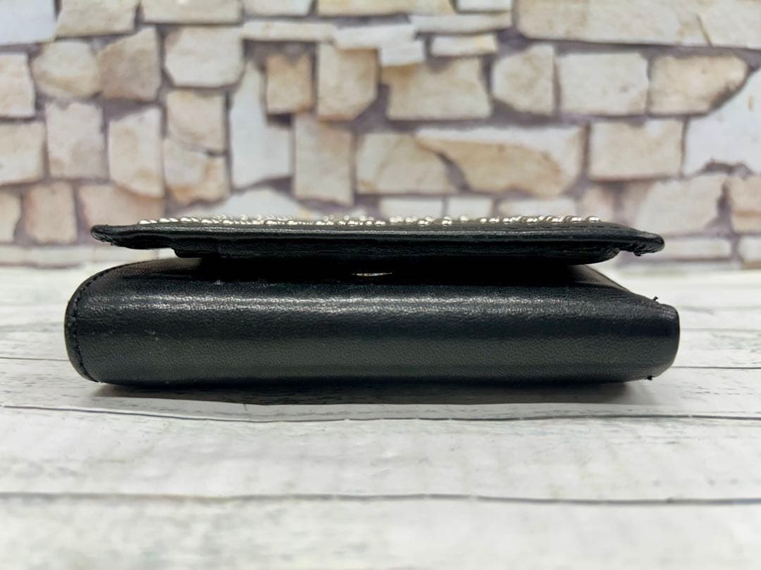 HYSTERIC GLAMOUR ロゴスタッズ 三つ折りウォレット　6932