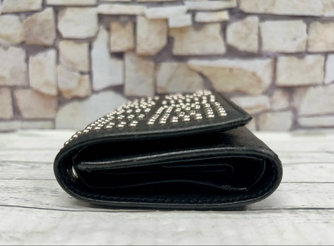 HYSTERIC GLAMOUR ロゴスタッズ 三つ折りウォレット　6932