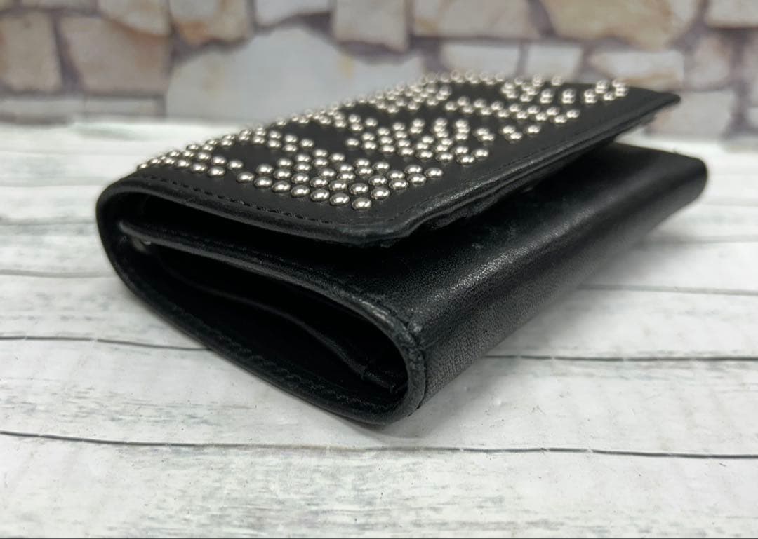 HYSTERIC GLAMOUR ロゴスタッズ 三つ折りウォレット　6932