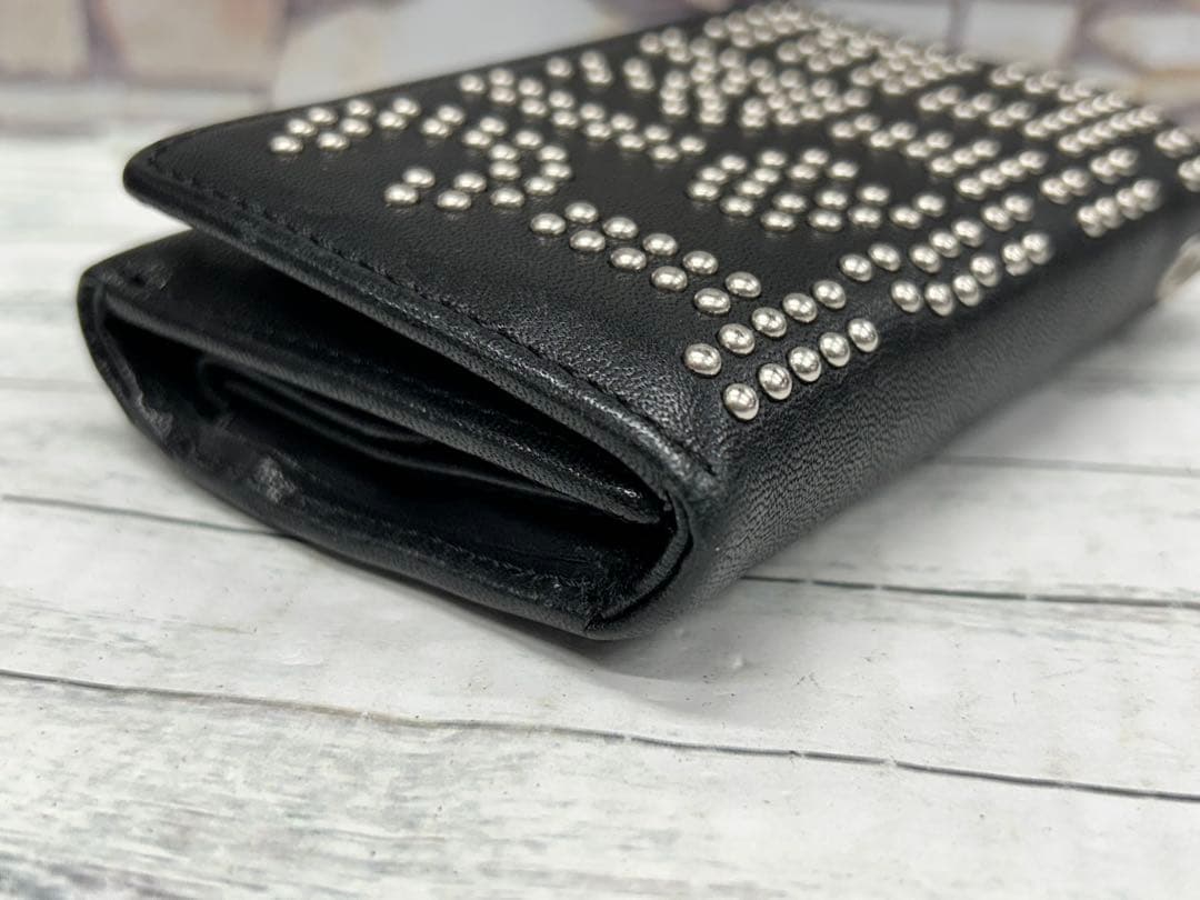 HYSTERIC GLAMOUR ロゴスタッズ 三つ折りウォレット　6932