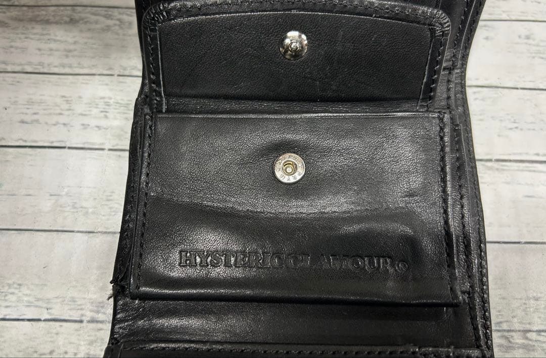 HYSTERIC GLAMOUR ロゴスタッズ 三つ折りウォレット　6932