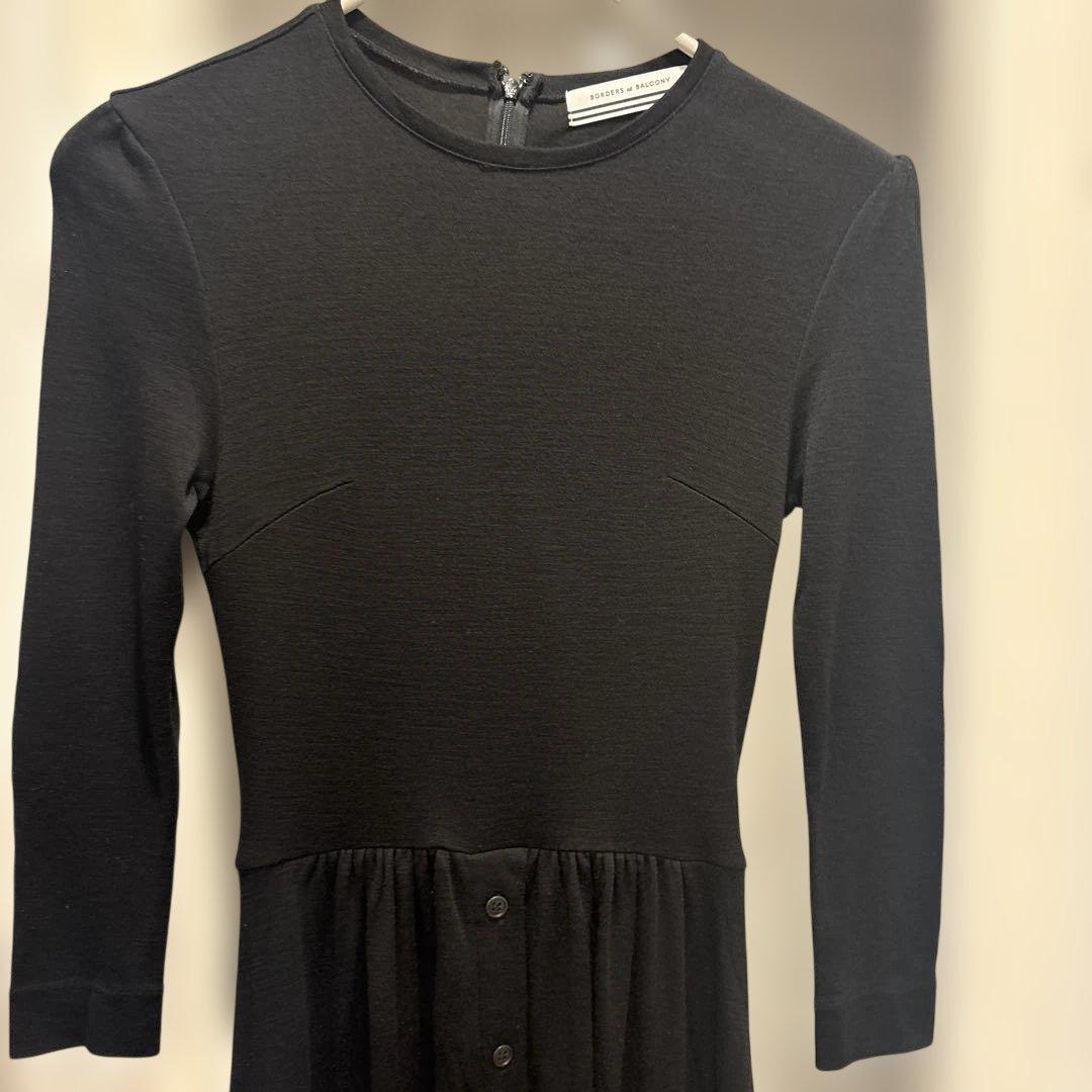 bordersのウールジャージー素材ロングワンピース