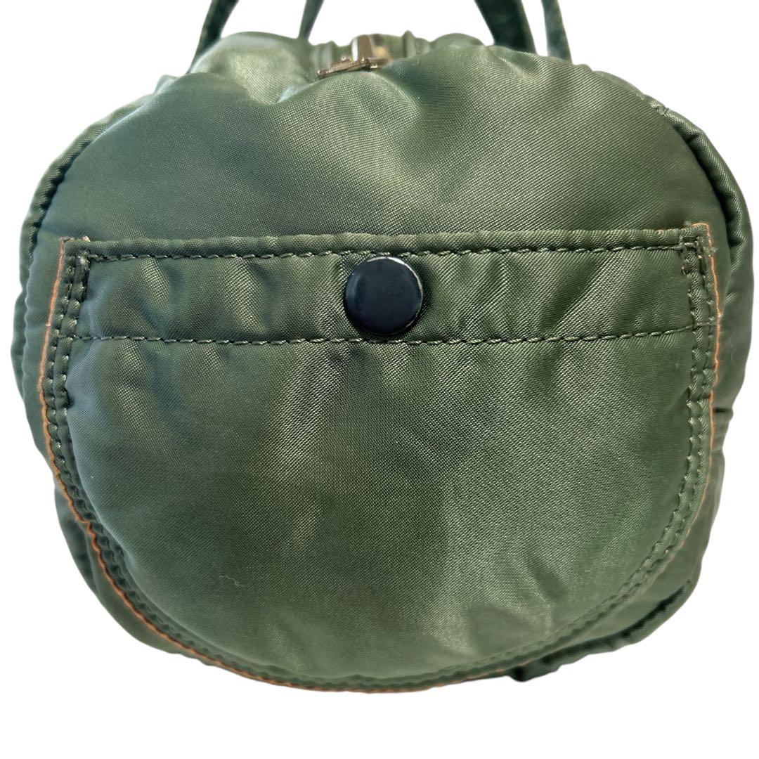 PORTERタンカー ドラムバッグ ダッフルバッグ ミニボストン セージグリーン