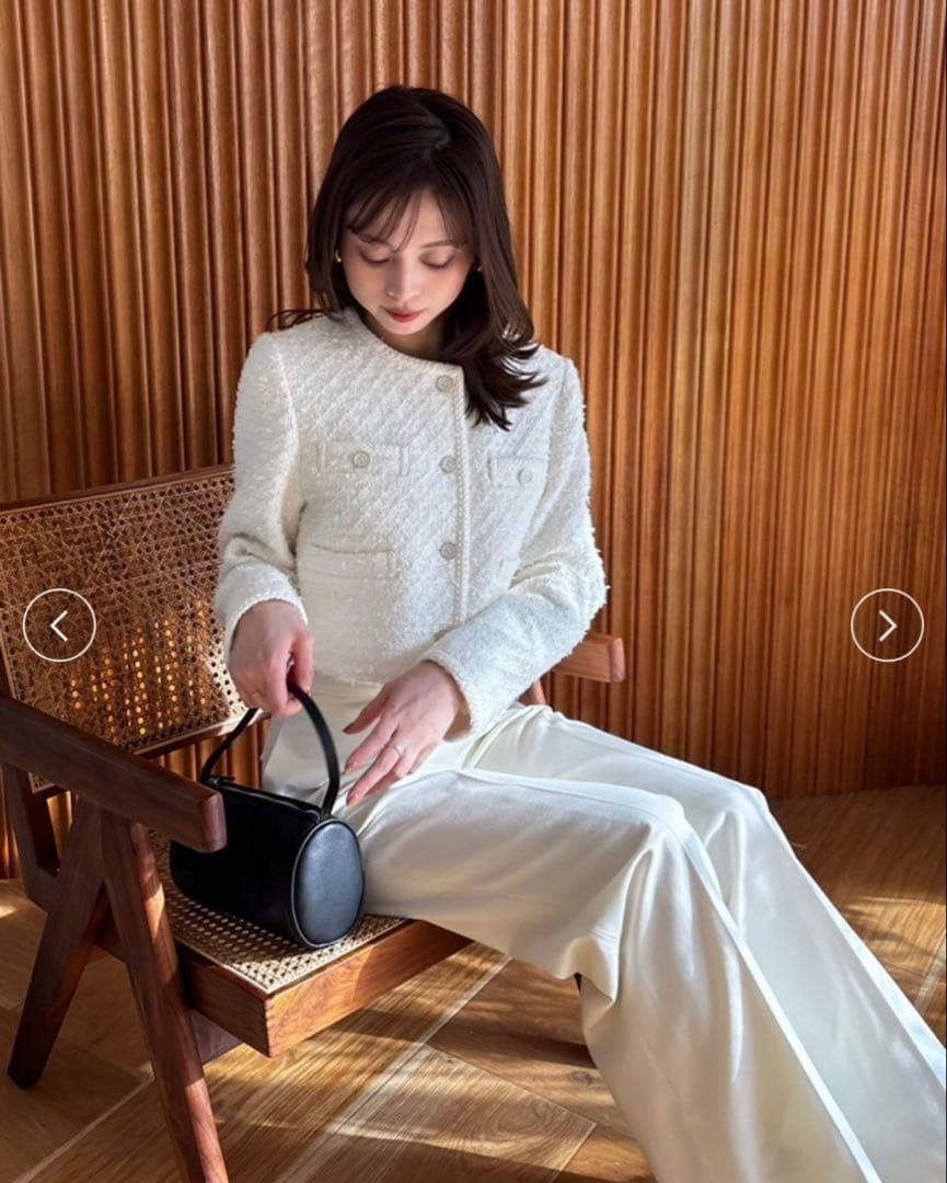 【公式完売】SNIDEL ツイードジャケット 新品未使用