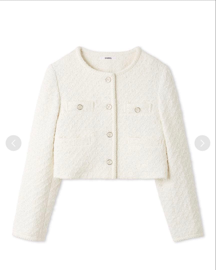 【公式完売】SNIDEL ツイードジャケット 新品未使用