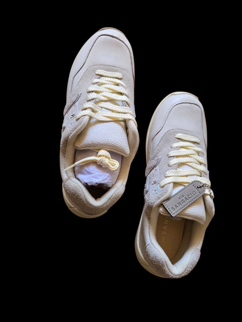 靴 SANGACIO Drive Town 7.5 Off White