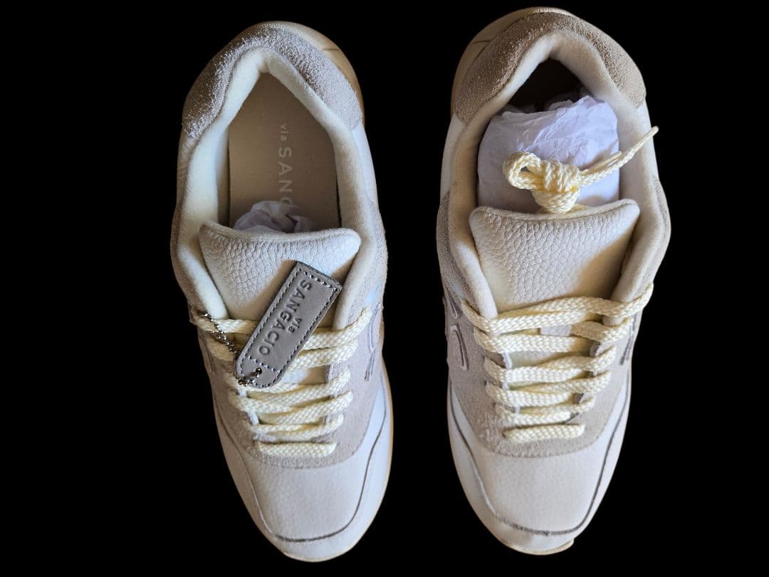 靴 SANGACIO Drive Town 7.5 Off White