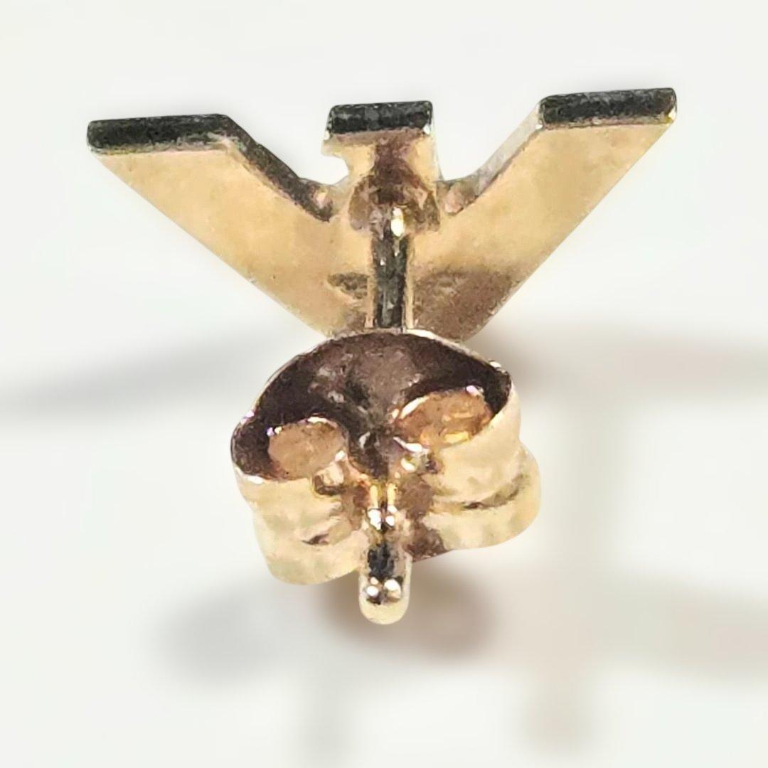 GAロゴ ゴールドピアス(片耳用) 18金 Armani ジョルジオ アルマーニ