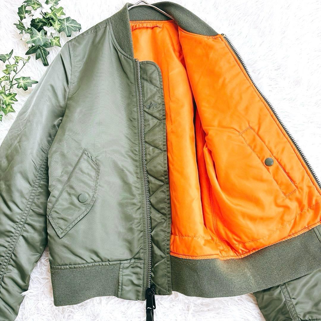 ALPHA MA-1 フライトジャケット S相当 カーキ