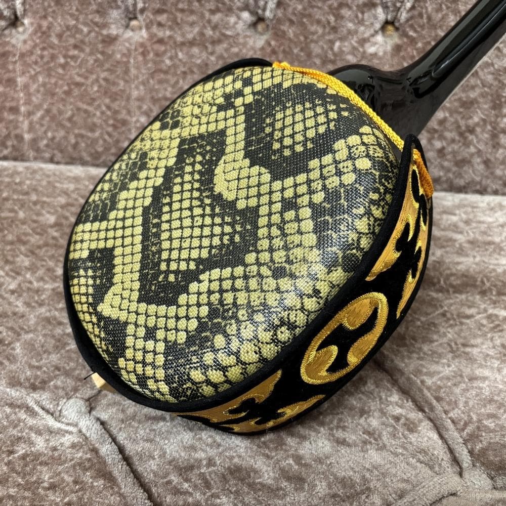 美品 沖縄 三線 初心者向け 人工皮革 ケース付