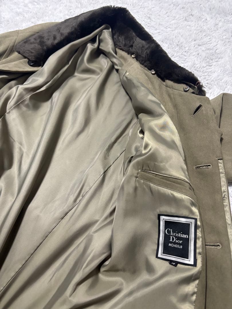 Christian Dior スエードコート オリーブグリーン