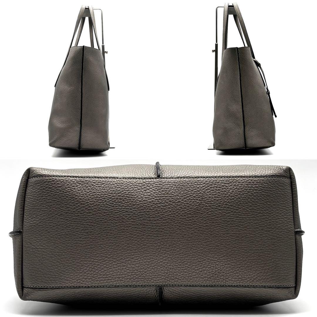 正規品 トッズ ジョイ トートバッグ レザー 肩掛け A4可 レディース グレー